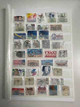 Sellos usados de algunos países europeos.