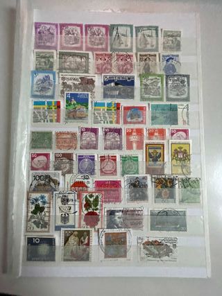 Sellos usados de algunos países europeos.
