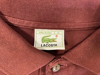 Polo Lacoste Manga Larga Granate