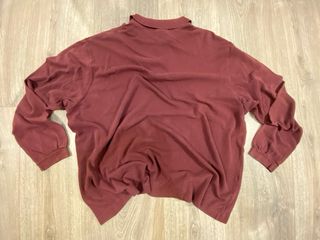 Polo Lacoste Manga Larga Granate