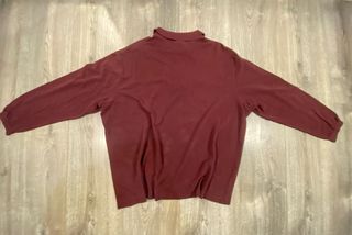 Polo Lacoste Manga Larga Granate