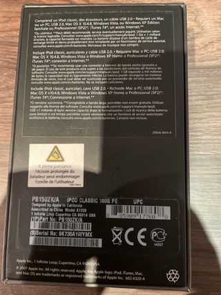 Ipod Classic 160GB Negro