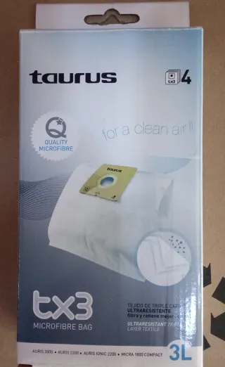 Bolsas Aspirador Taurus TX3 y Eco Paper Bag