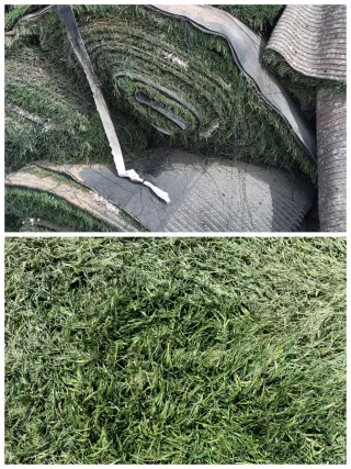 Césped artificial reciclado