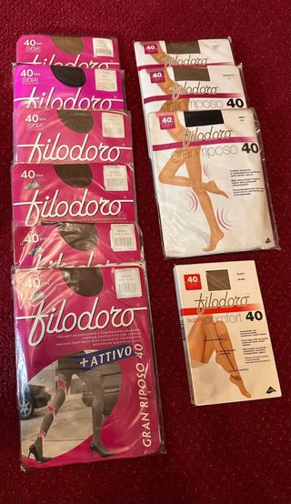 18 paia Collant Filodoro vari DEN/Colori - nuovi