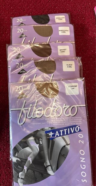 18 paia Collant Filodoro vari DEN/Colori - nuovi