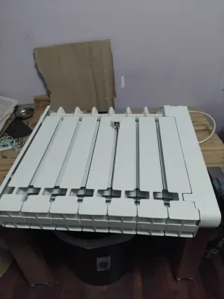 Radiador eléctrico de inercia blanco