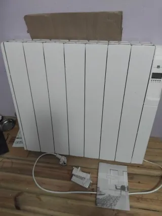 Radiador eléctrico de inercia blanco