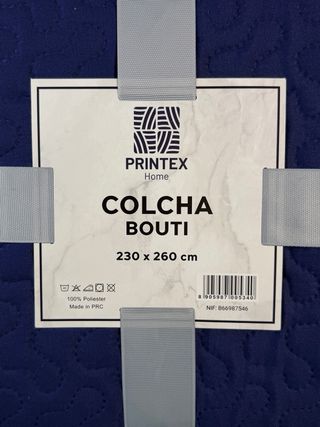 Colcha Bouti Azul 230x260 cm