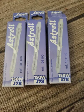 3 Bombillas Halógenas Astrell J78 150W