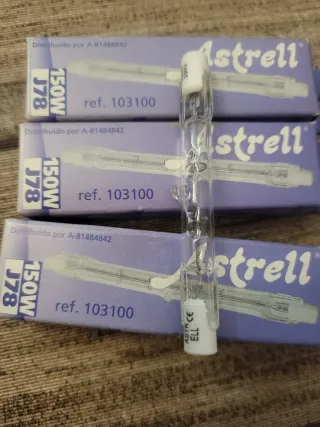 3 Bombillas Halógenas Astrell J78 150W