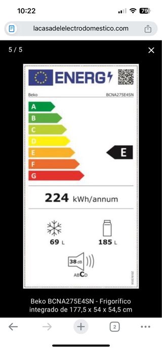 Frigorífico Beko Blanco