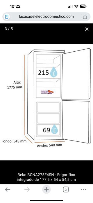 Frigorífico Beko Blanco