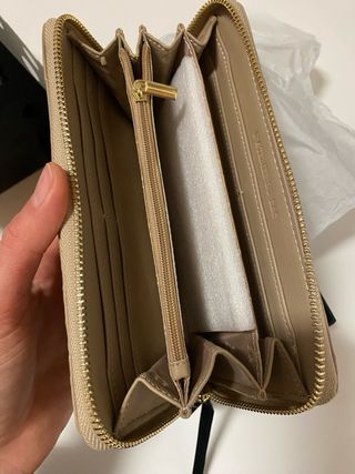 Portafoglio L'Atelier du Sac Beige Nuovo