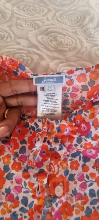 Camicetta bambina fantasia floreale