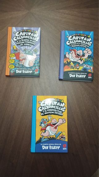 Pack de tres libros “El capitán calzoncillos”