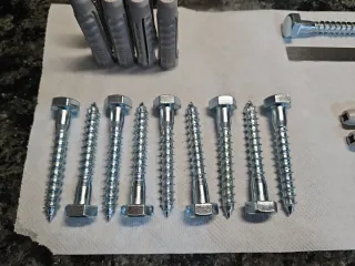 Tornillos Barraqueros Hexagonales (10 uds).