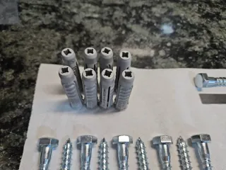 Tornillos Barraqueros Hexagonales (10 uds).