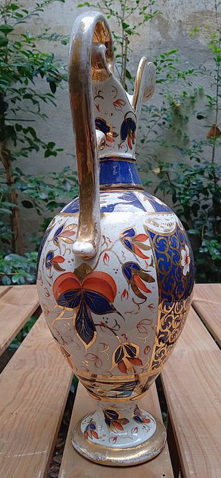 Pareja Jarras Limoges S. XIX Cerámica