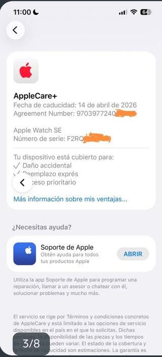 Apple Watch SE 40mm GPS Plata