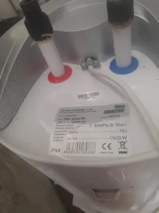 Termo eléctrico blanco