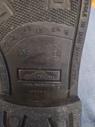 Botas de agua negras, talla 39, de origen portugal