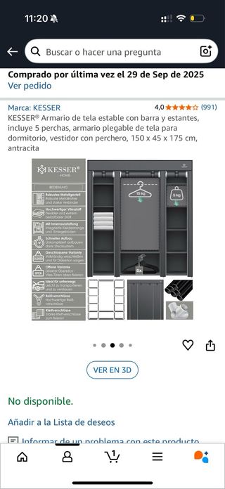 Armario nuevo de Amazon – moderno y funcional