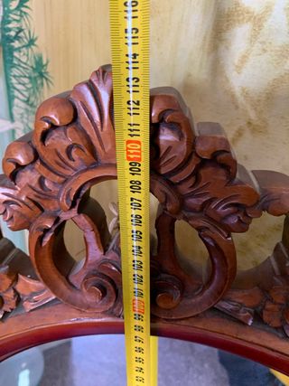 Espejo de madera tallada