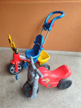 Triciclo y correpasillos Feber