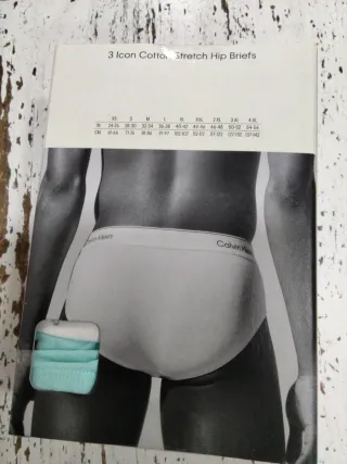 Calvin Klein Icon 3 Hip Briefs Talla L