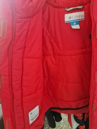 Chaqueta Columbia Roja Impermeable