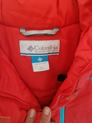 Chaqueta Columbia Roja Impermeable