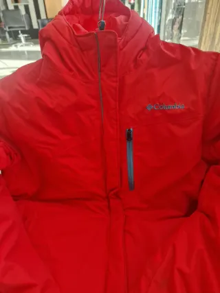 Chaqueta Columbia Roja Impermeable