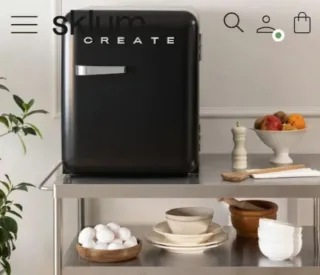 Nevera pequeña 48L negra. Puerta reversible.