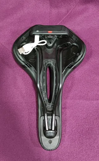 Sillín bicicleta estrecho azul