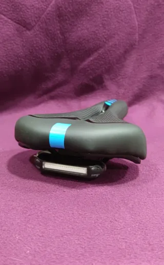 Sillín bicicleta estrecho azul