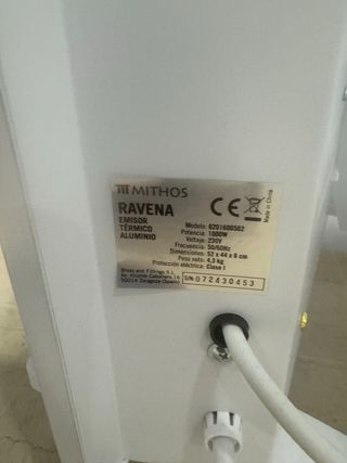 Calefactor Eléctrico Mithos Ravena 1000W