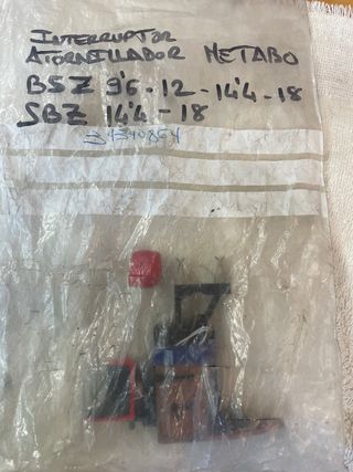 Interruptor Metabo Atornillador BSZ y SBZ