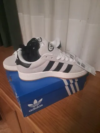 Adidas Campus gris/Negro Talla 40 Originales