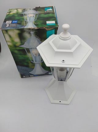 EGLO Laterna 5 TIENE UN CRISTAL ROTO  Lámpara de pedestal para exterior, luz de exterior de 1 foco.