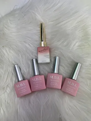 Mesa sillas polvos y líquidos acrílico gel y mas