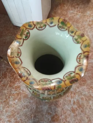 Jarrón Chino Antiguo Auténtico