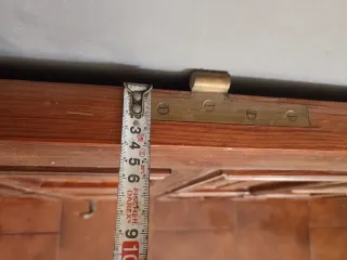 Puerta madera maciza entrada