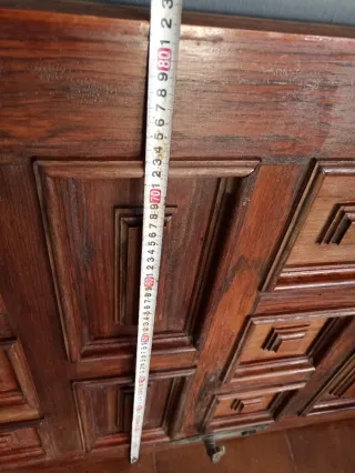 Puerta madera maciza entrada