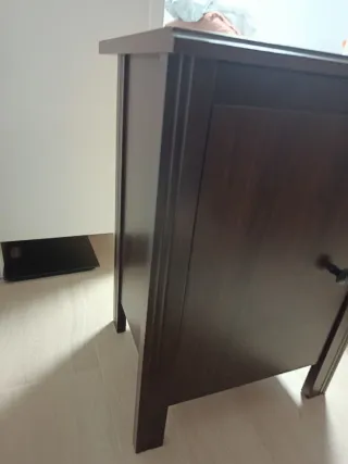 Set 2 Mesitas Noche Madera Oscura.