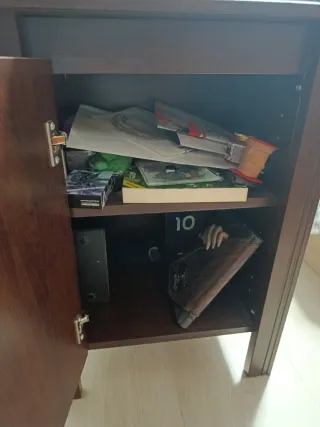 Set 2 Mesitas Noche Madera Oscura.