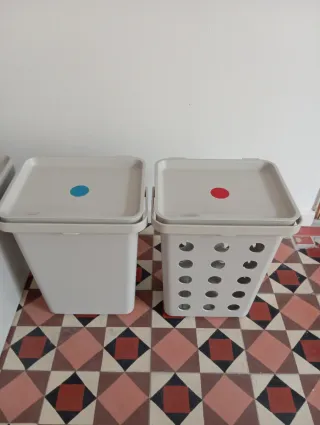 3 Contenedores de plástico Ikea