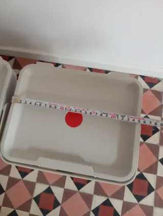 3 Contenedores de plástico Ikea