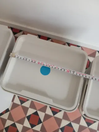 3 Contenedores de plástico Ikea