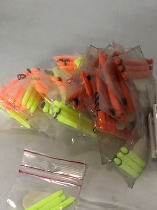 Lote 117 cañas plástico colores 5,5cm